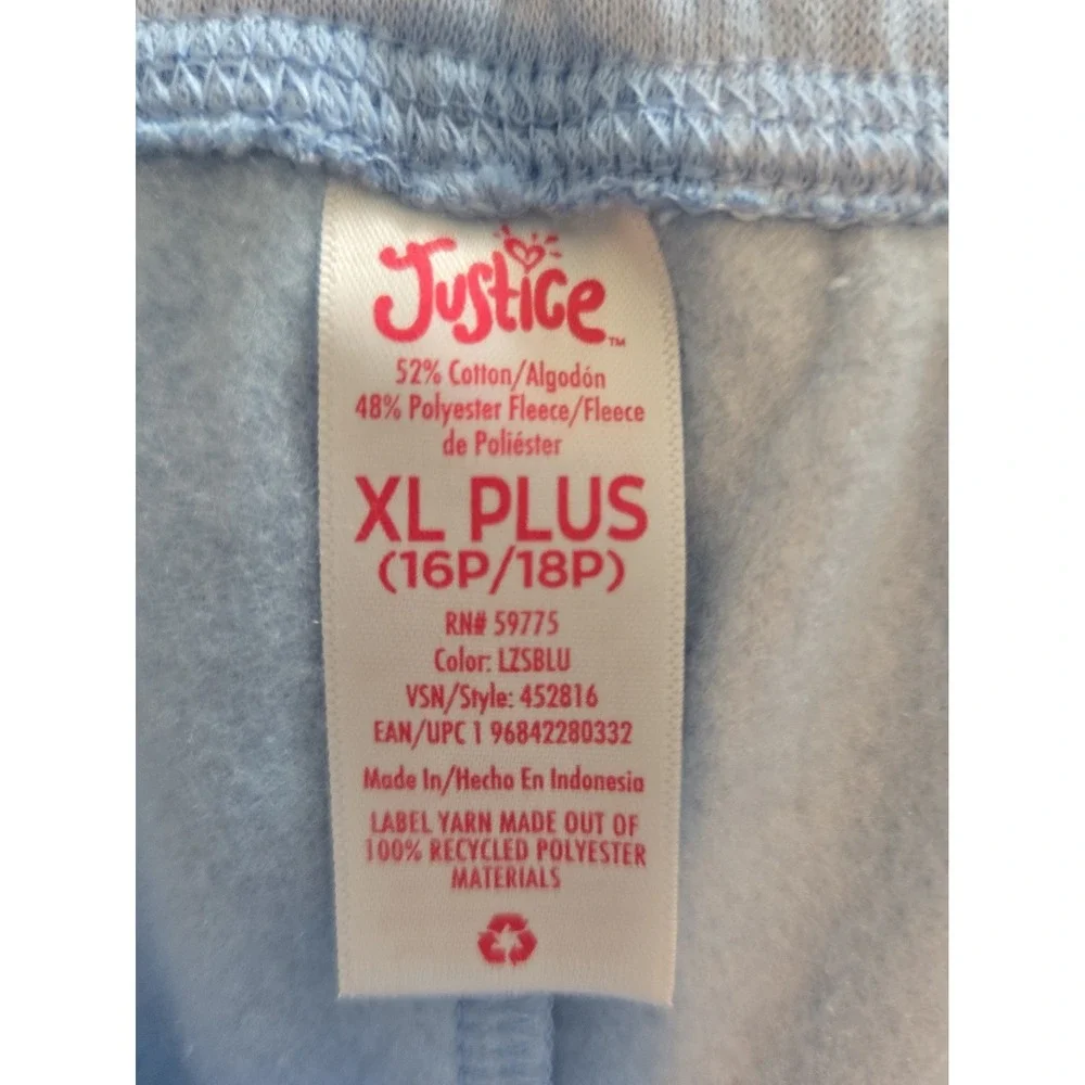 Justice Brand Girls Plus Size Joggers New‎ With Tags Size XL (16P/18P).